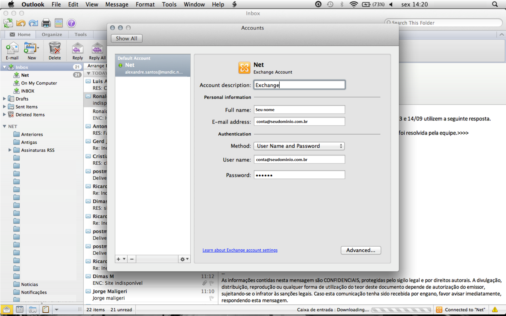 REINDEX Microsoft Outlook para Mac
